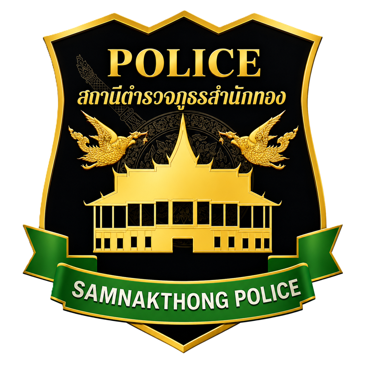 สถานีตำรวจภูธรสำนักทอง logo